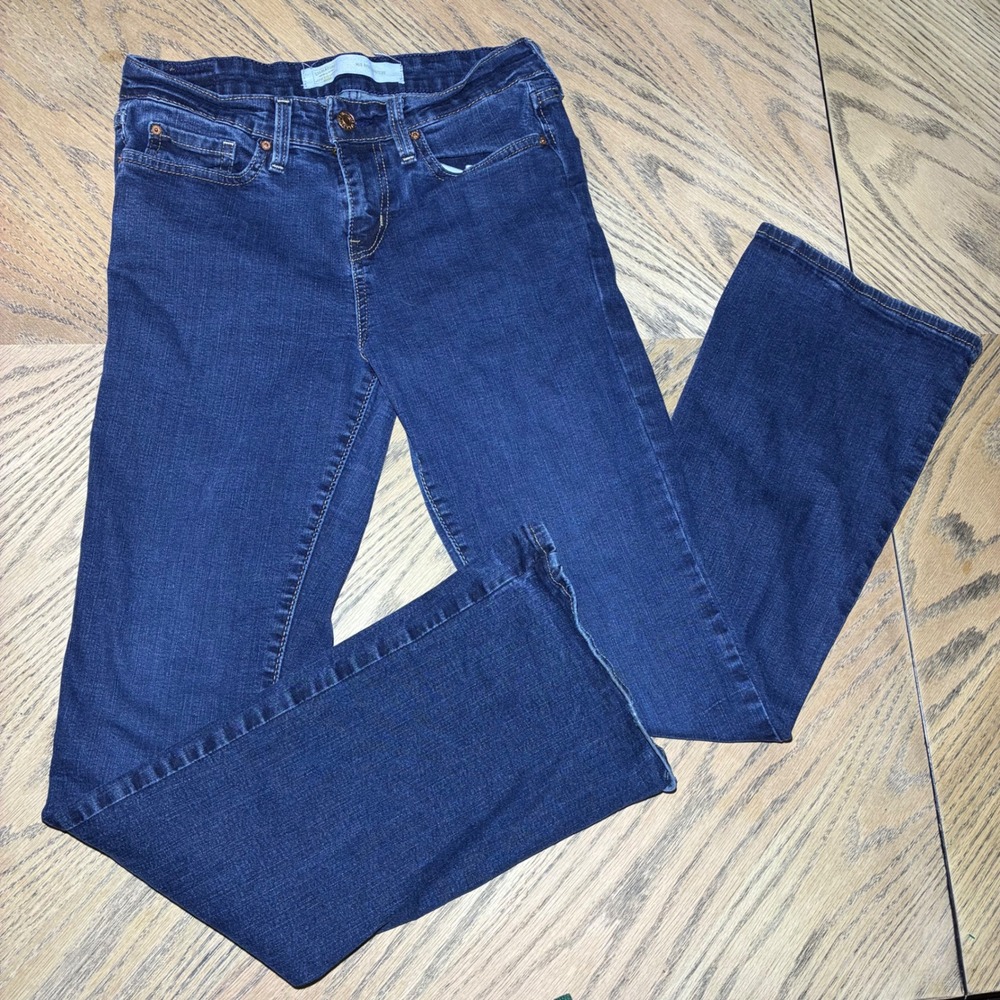 Signature by Levi Strauss Gold Mid Rise Bootcut Jeans Dark Wash 27x32 Mens
